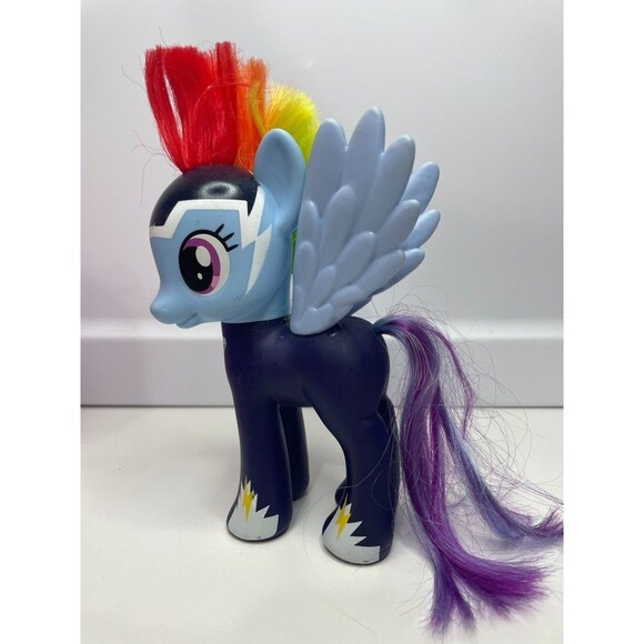 MLP Hasbro My Little Pony G4 Rainbow Dash 6" Power Ponies Zapp Figure Doll - Picture 1 of 7